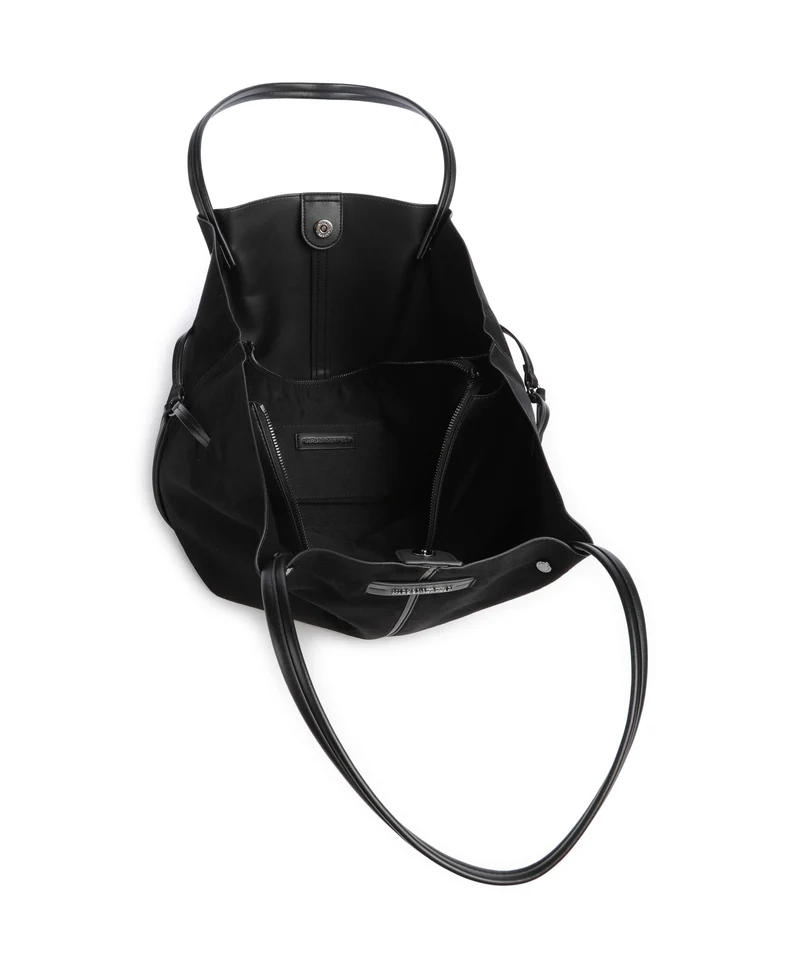 Karl Lagerfeld K/Pierced Medium Cabas black gunmetal