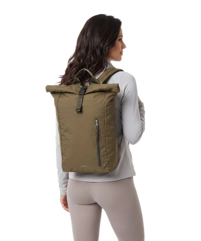Sandqvist Grid Sac à dos roll-top olive