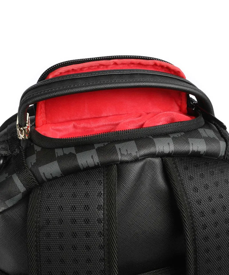 Sprayground Black And White Drip Check Shark Sac à dos black