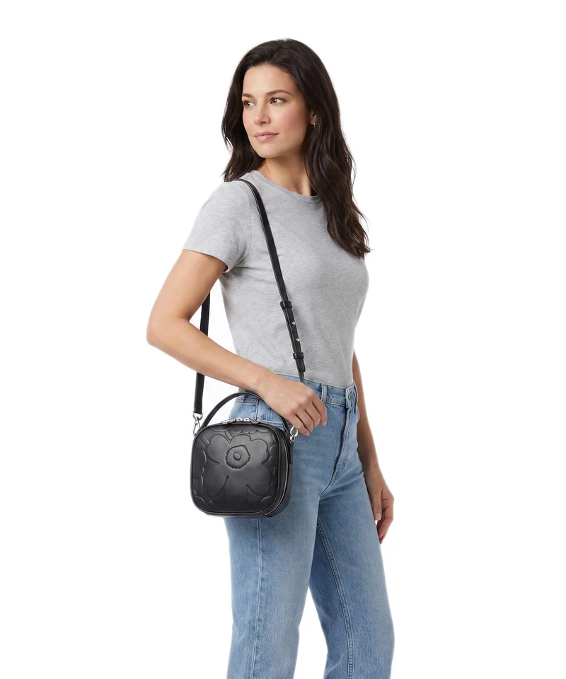 Marimekko Gratha Unikko Mini Sac bandoulière black
