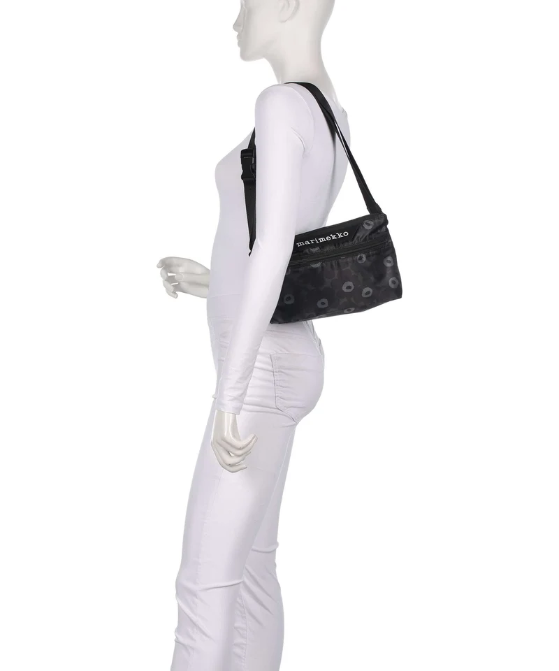 Marimekko Neat Unikko S Sac porté épaule black/dark grey