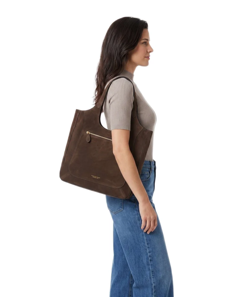 The Bridge Luce Soft Sac fourre-tout moka