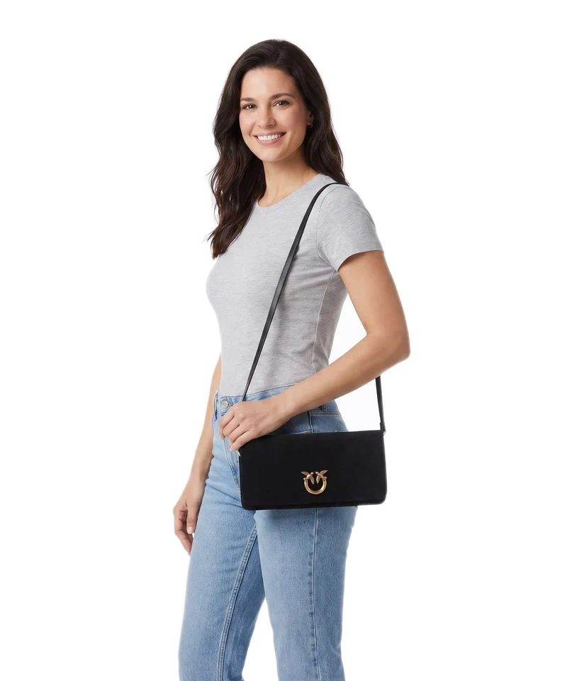 Pinko Love Click Soft Horizontal Classic Sac bandoulière nero/antique gold