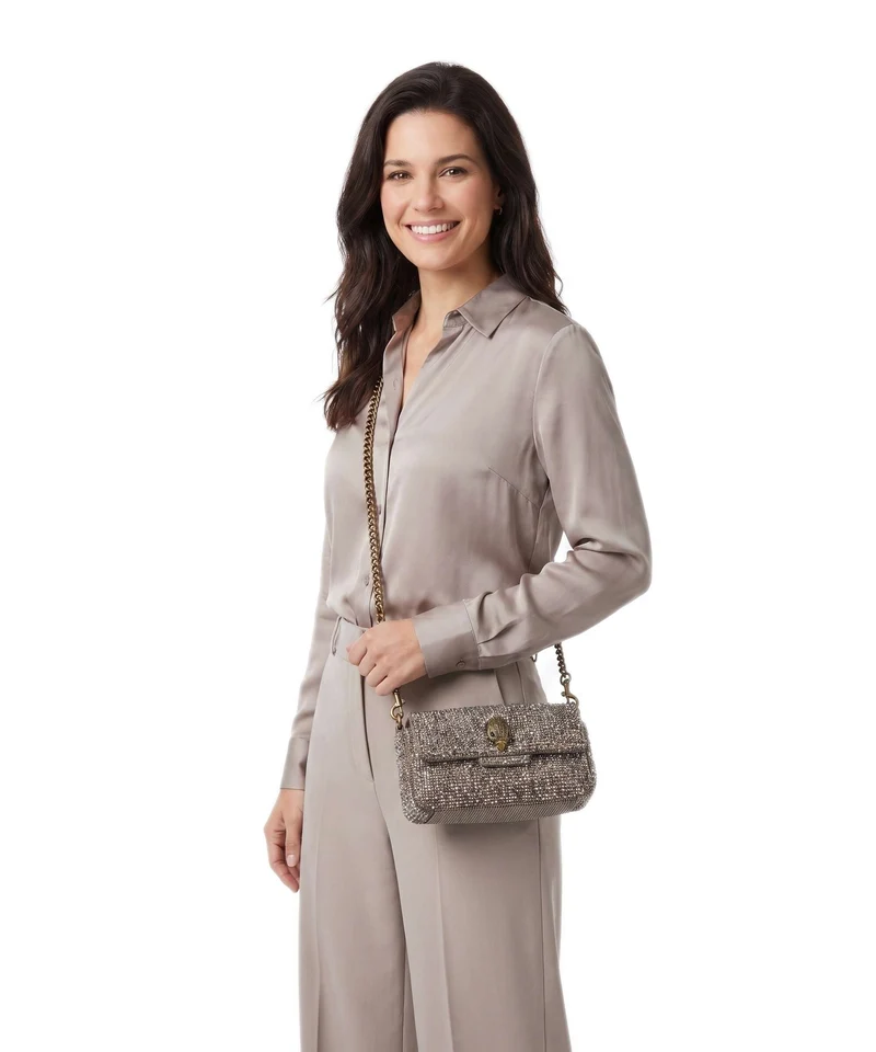 Kurt Geiger Oxford Mini Sac porté épaule beige