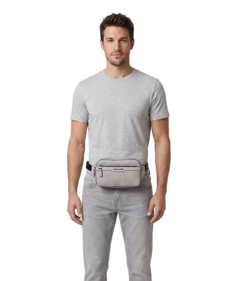 Michael Kors Hudson Sac banane nickel