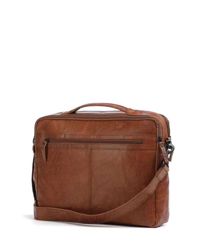 Spikes & Sparrow Bronco Henry Porte-document brandy
