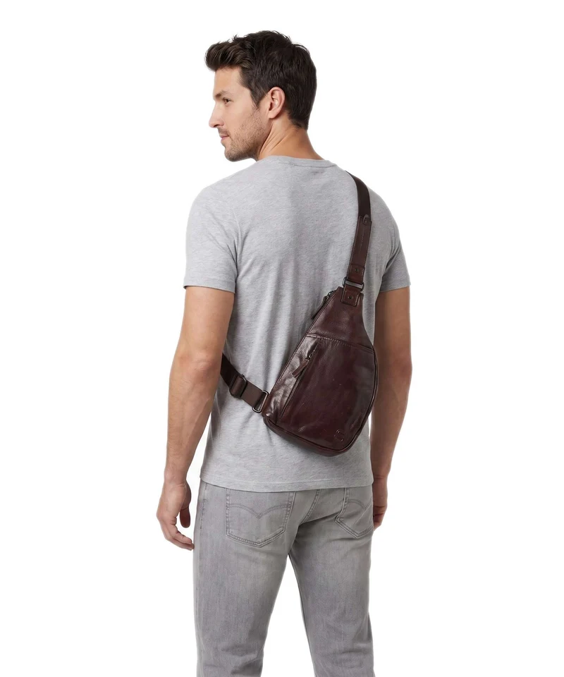 Spikes & Sparrow Apache Jamie Sac sling brown