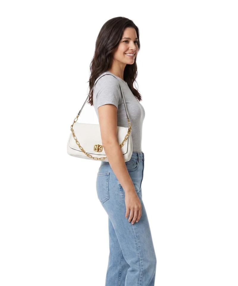Michael Kors Bryant Large Sac porté épaule eggshell
