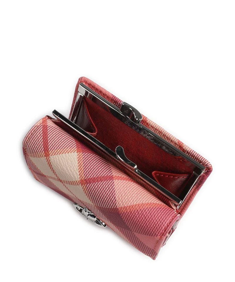Vivienne Westwood Frame Buccia D'Arancia Small Portefeuille fraser pink