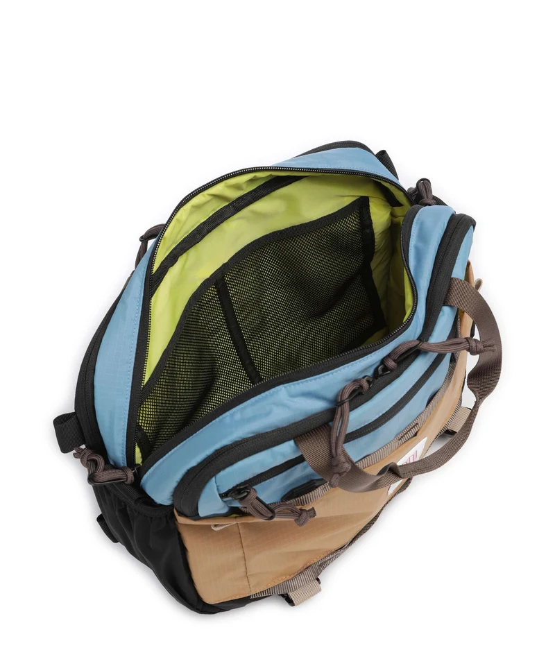 Topo Designs Mountain Sac bandoulière river blue/brown oak
