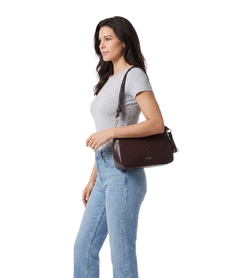 Liu Jo Cirry M Sac porté épaule red aubergine