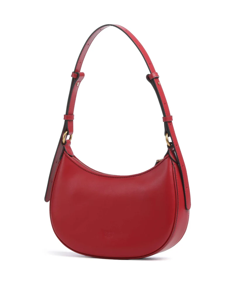 Pinko Half Moon Mini Sac porté épaule rosso rio/antique gold