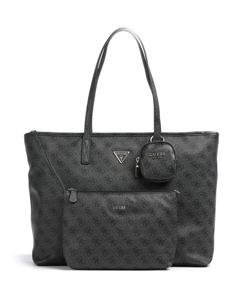 Guess Power Play II Tech Large Cabas coal logo