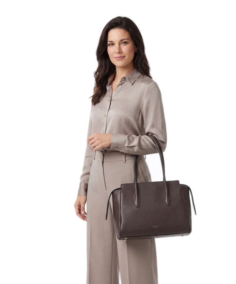 Furla Ambra L Cabas cioccolato