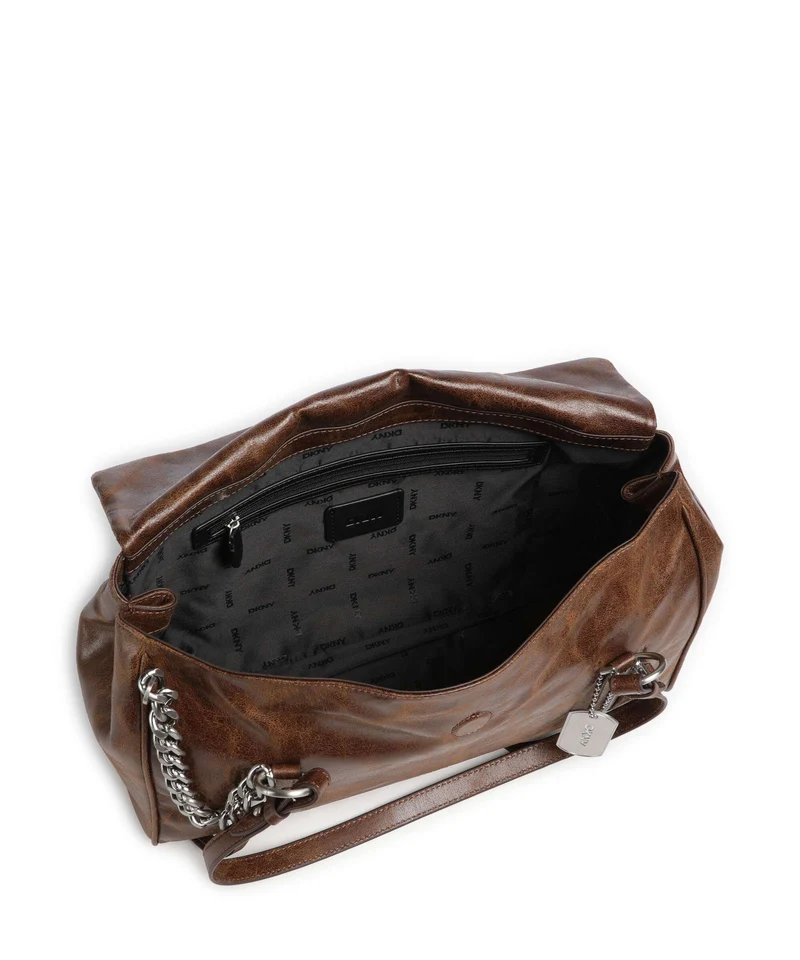 DKNY Skye Medium Sac porté épaule walnut