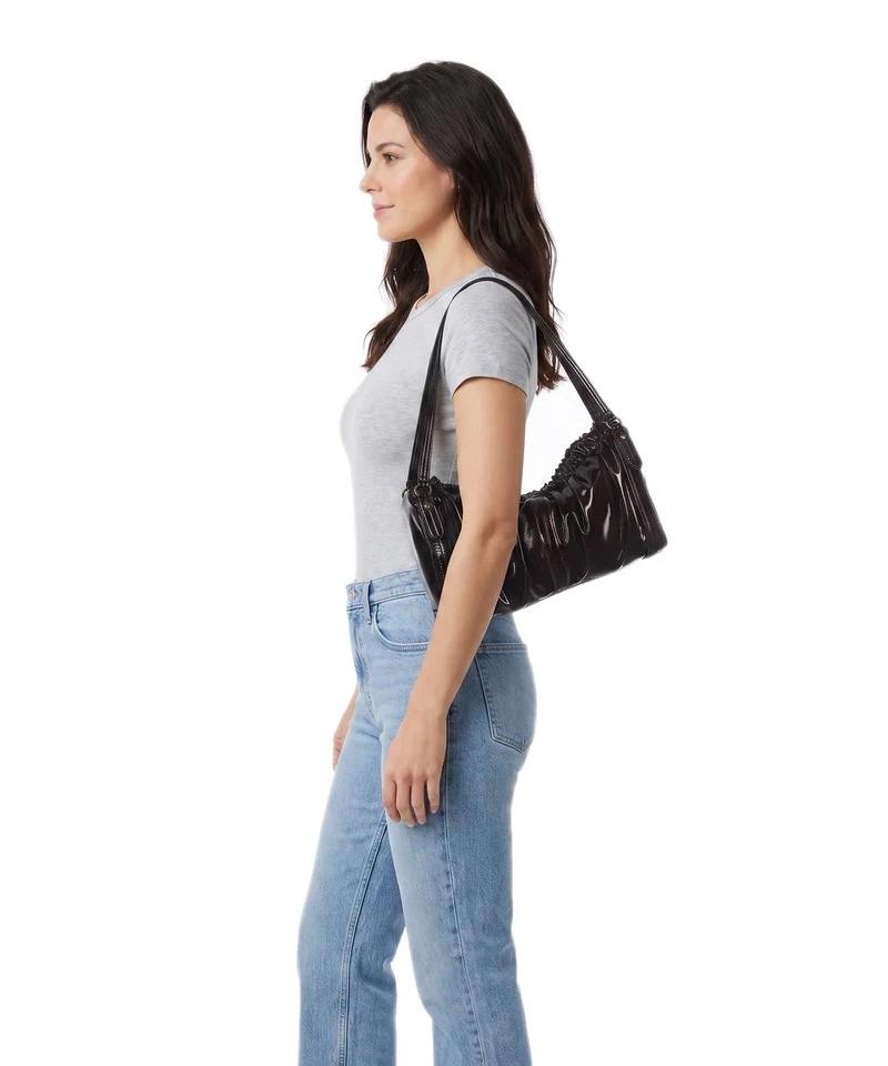 Liebeskind Faye Shiny M Sac porté épaule deep soil