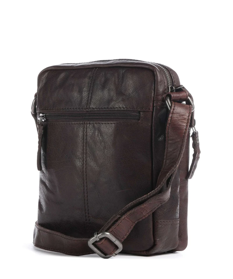 Spikes & Sparrow Bronco Vermont Sac bandoulière dark brown