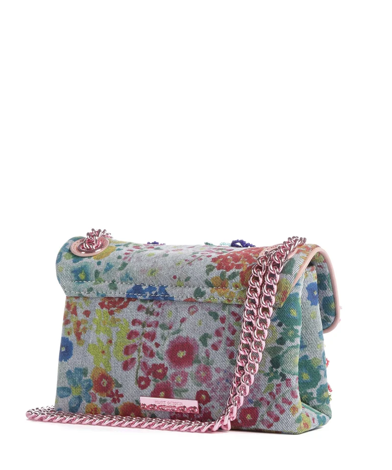 Kurt Geiger Kensington Mini Flower Sac porté épaule blue