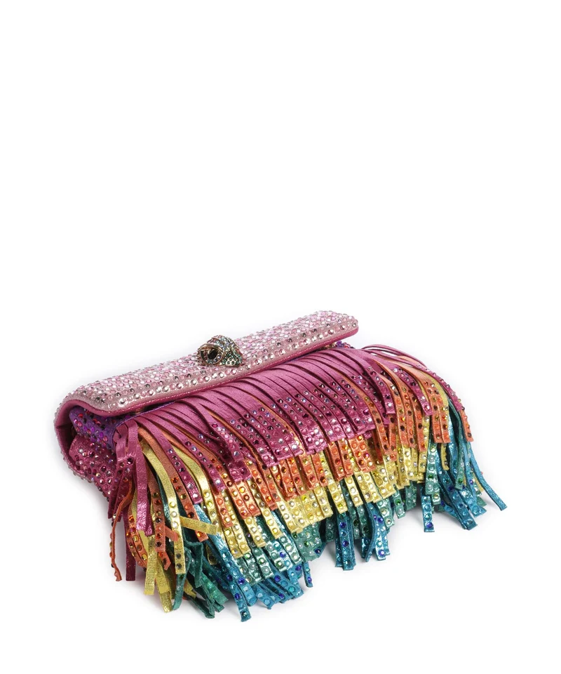 Kurt Geiger Kensington Mini Fringe Sac porté épaule multi