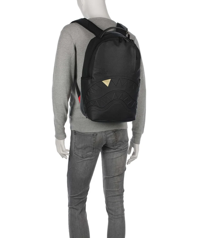Sprayground Blacked Out Embossed Gold Tooth Sac à dos black