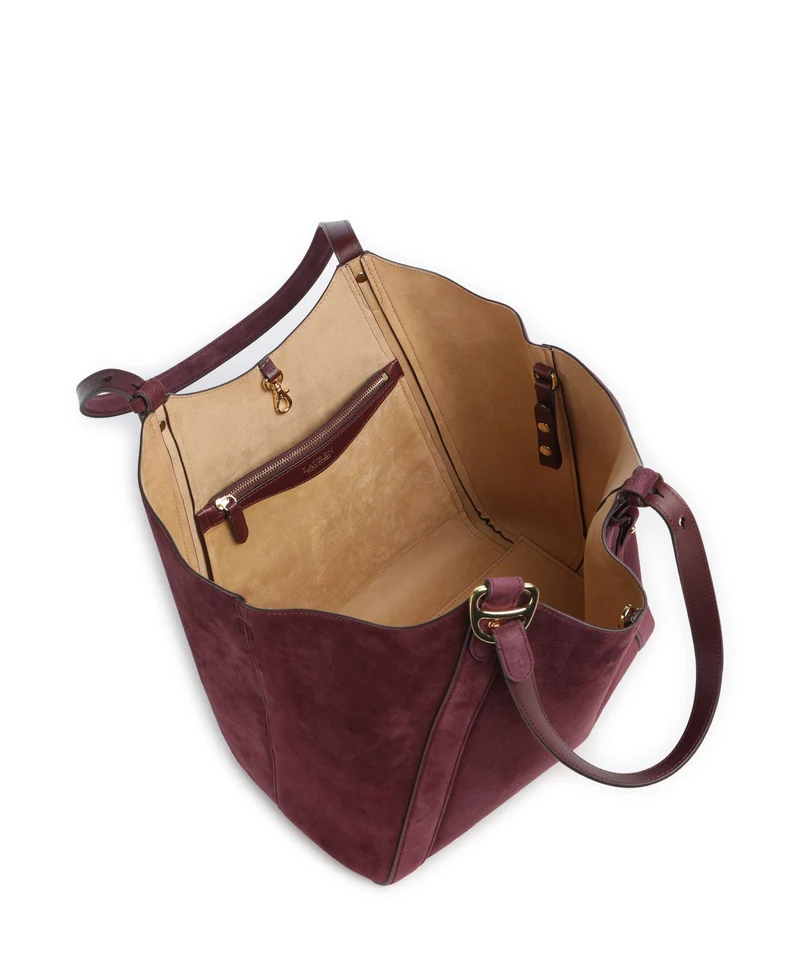 Lauren Ralph Lauren Tasha Large Cabas dark garnet