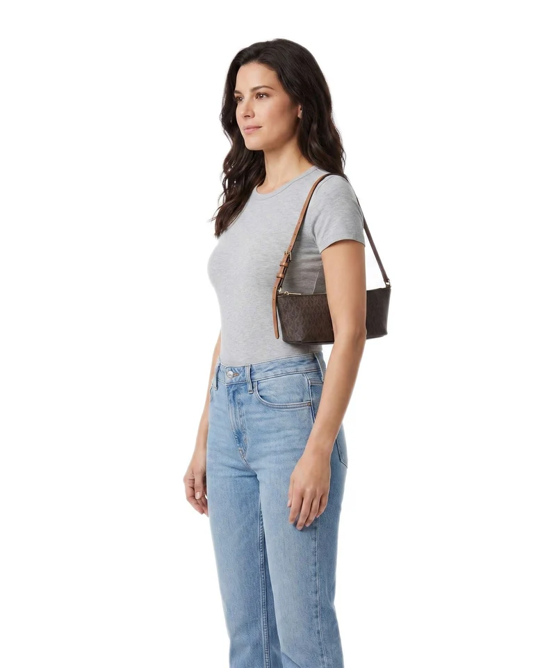 Michael Kors Laila Small Sac porté épaule brown/acorn