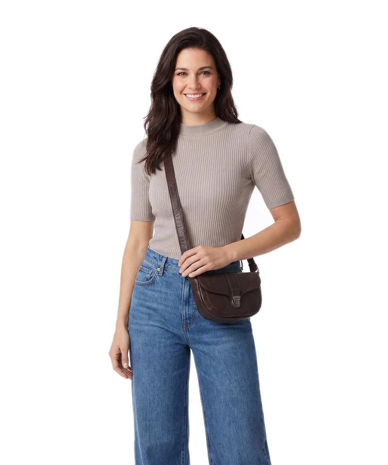 Spikes & Sparrow Bronco Iris Sac bandoulière dark brown