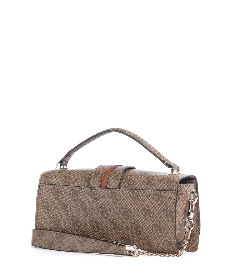 Guess Yvonne Logo Mini Sac à main latte logo