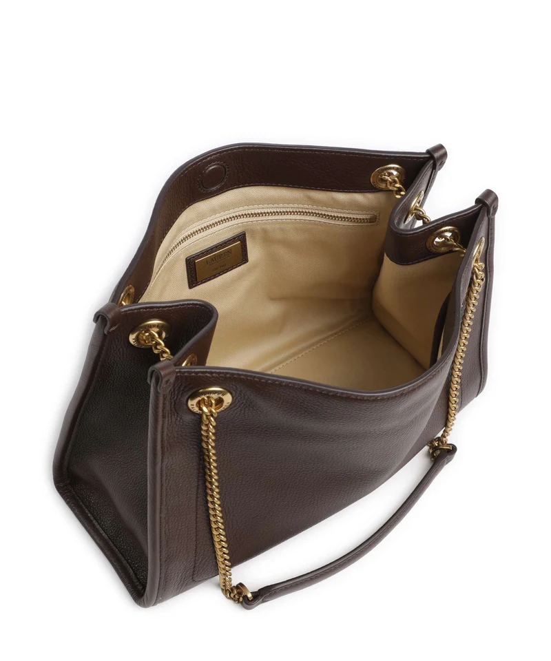 Lauren Ralph Lauren Bradley Medium Sac porté épaule chestnut brown