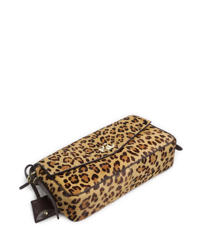 Lauren Ralph Lauren Farrah Medium Sac porté épaule modern leopard/chestnut brown