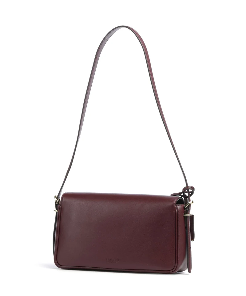 Lauren Ralph Lauren Farrah Medium Sac porté épaule dark garnet