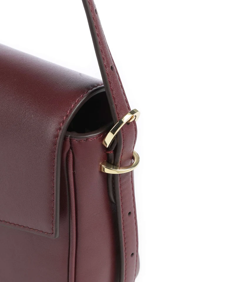 Lauren Ralph Lauren Farrah Medium Sac porté épaule dark garnet