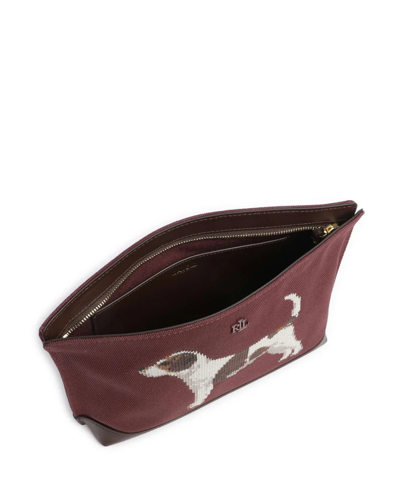 Lauren Ralph Lauren Large Sac à cosmétiques dark garnet/chestnut brown