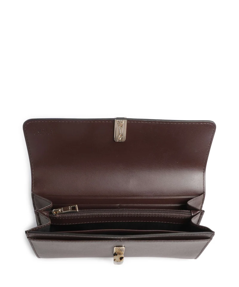 Furla Iride Continental Portefeuille cioccolato