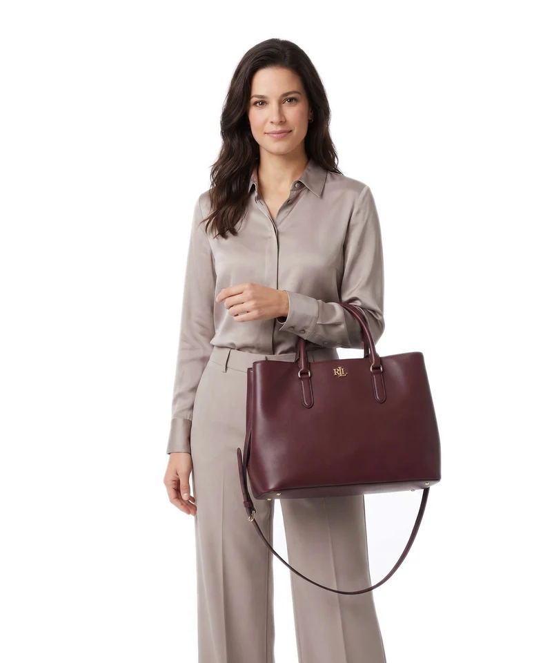 Lauren Ralph Lauren Marcy 36 Sac à main dark garnet