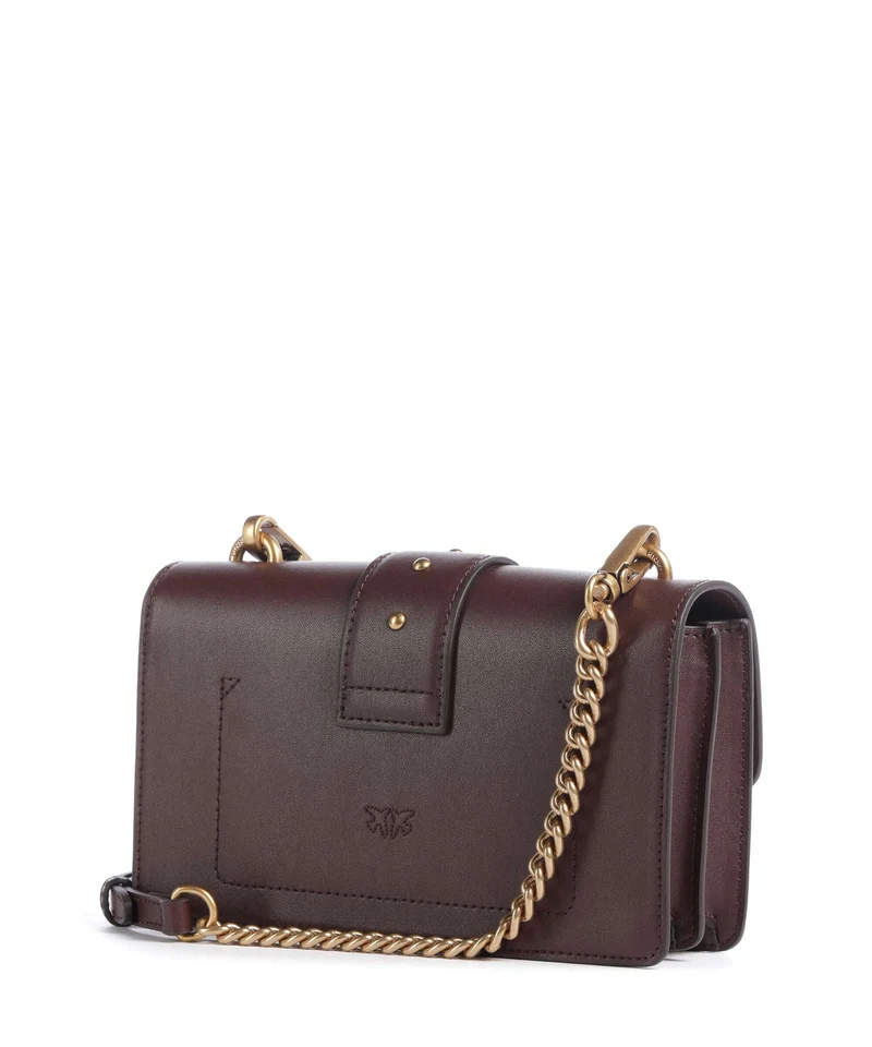 Pinko Love One Mini Sac bandoulière borgogna/antique gold