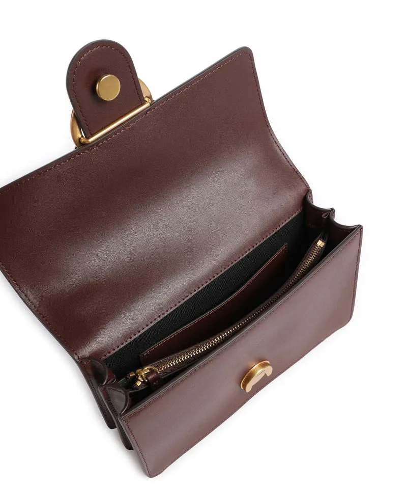 Pinko Love One Mini Sac bandoulière borgogna/antique gold