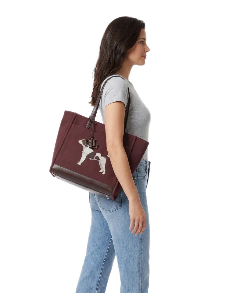 Lauren Ralph Lauren Cameryn Large Cabas dark garnet/chestnut brown