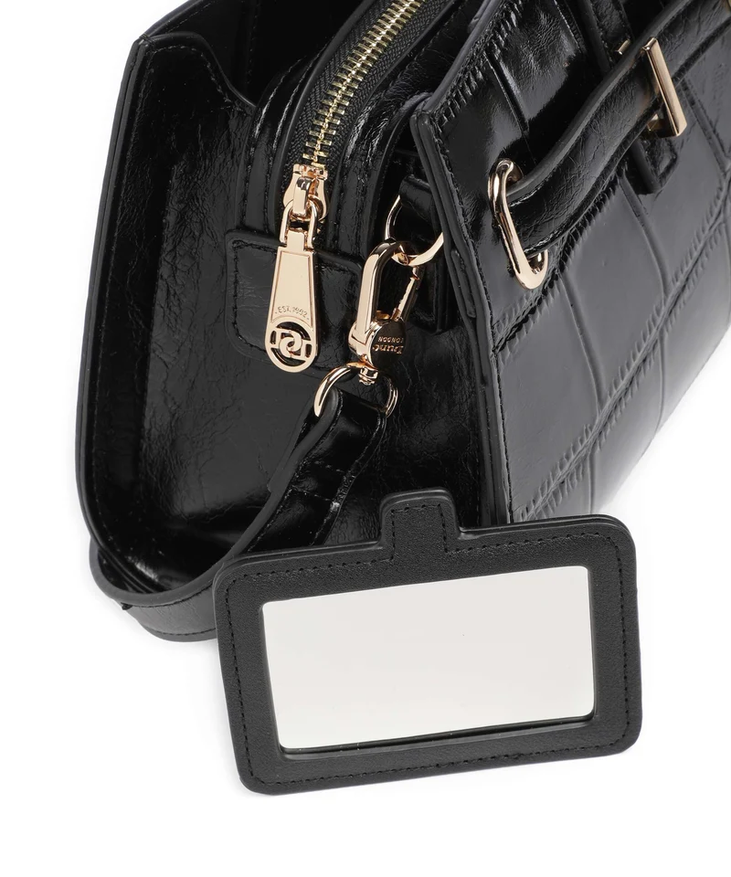 Dune London Depend Sac porté épaule black croc