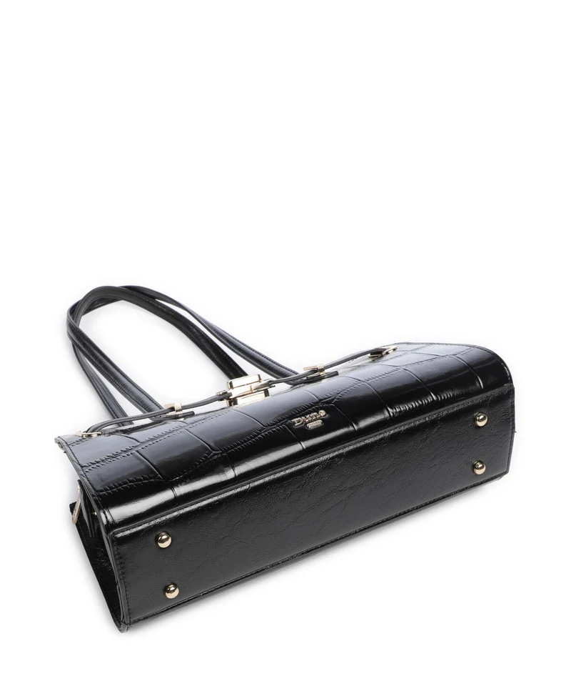 Dune London Depend Sac porté épaule black croc