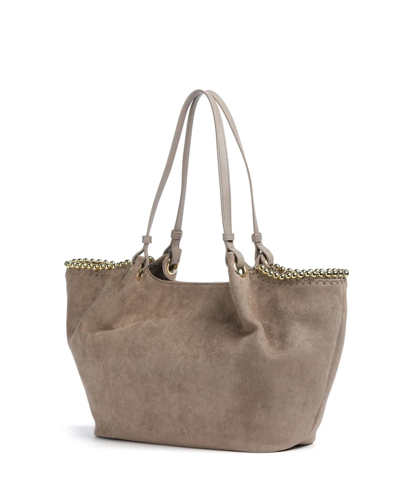Love Moschino Gold Bead Cabas sabbia