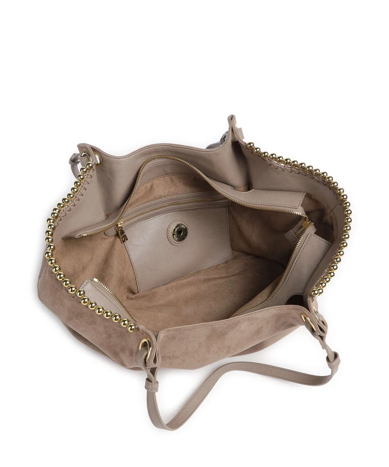 Love Moschino Gold Bead Cabas sabbia