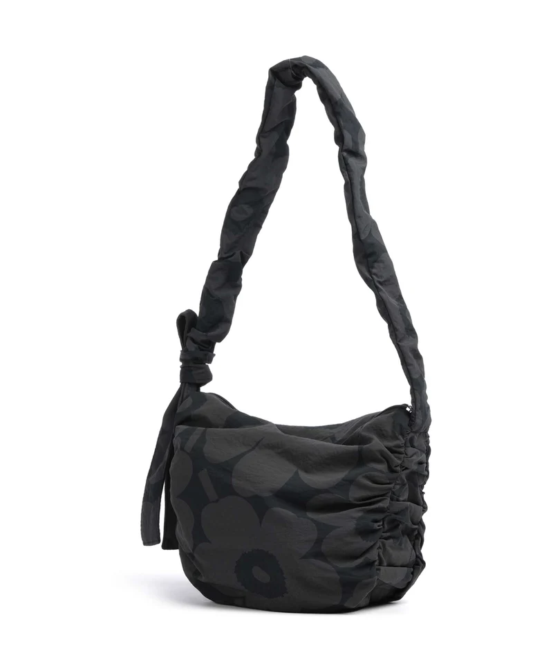 Marimekko Utu M Unikko Sac porté épaule dark grey/black