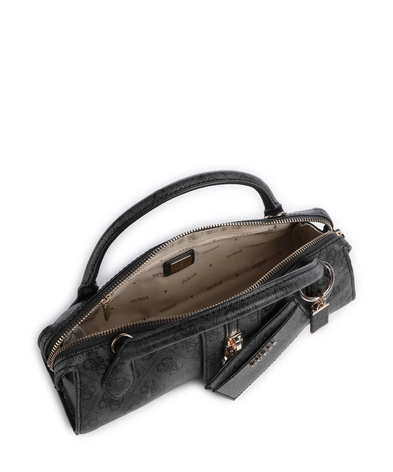 Guess Yvonne Logo Mini Sac à main coal logo