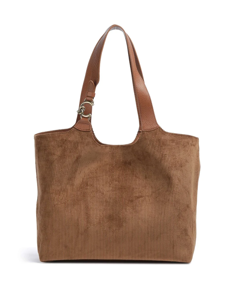Coccinelle C-Easy Corduroy Cabas cognac