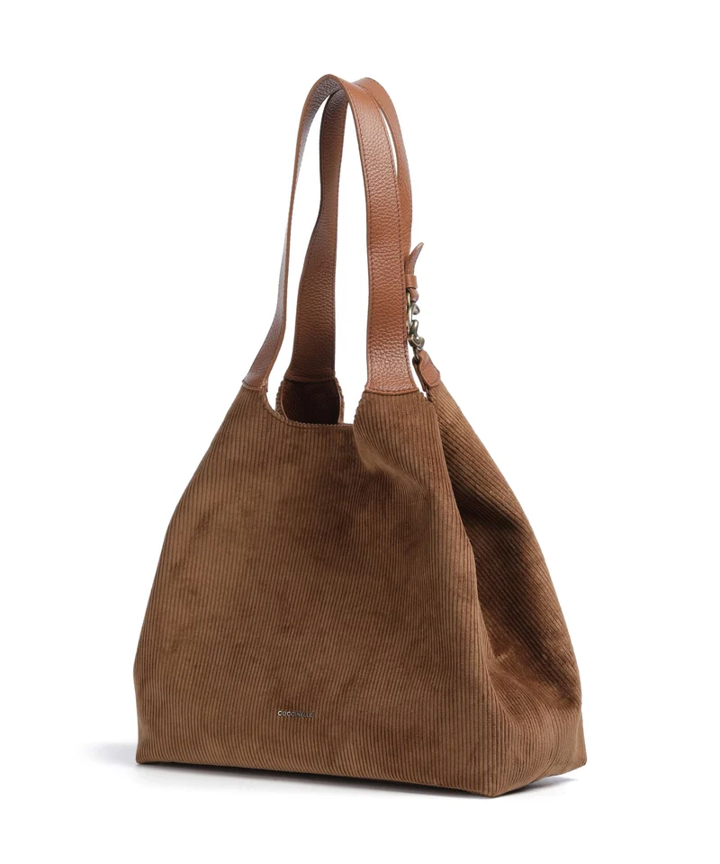 Coccinelle C-Easy Corduroy Cabas cognac