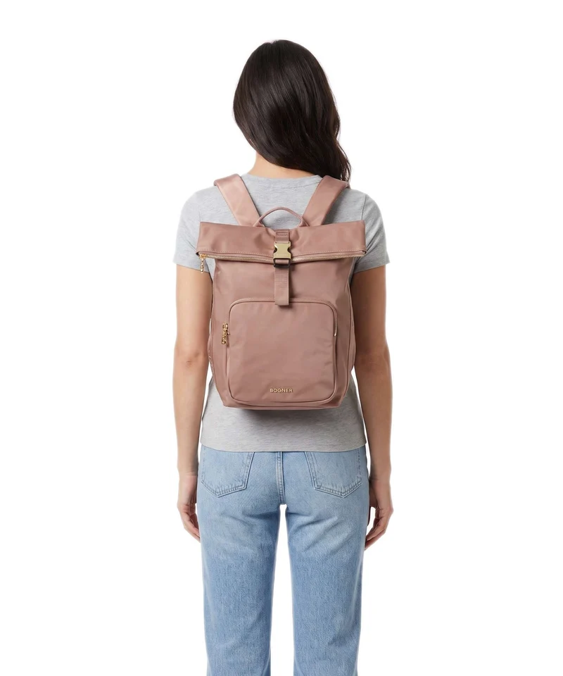 Bogner Klosters Neve Eike Sac à dos roll-top mocha mousse
