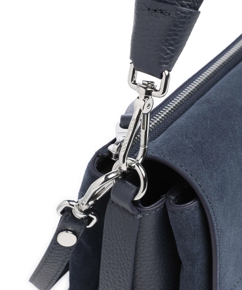 Coccinelle Boheme Suede Sac porté épaule midnight blue