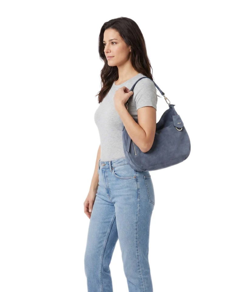 Abro Suede Juna Small Sac fourre-tout jeans