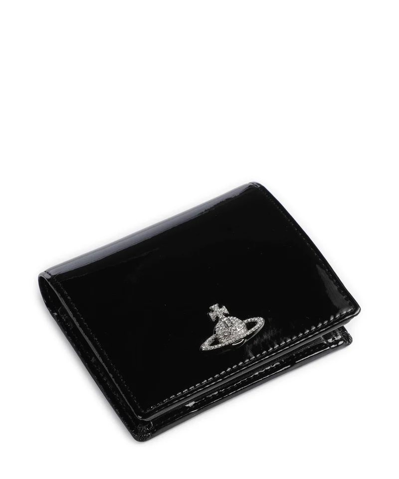 Vivienne Westwood Patent Portefeuille black/diamante orb